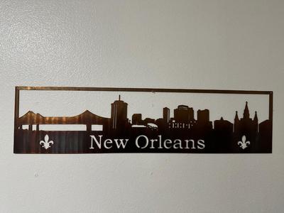 New Orleans Skyline Metal Wall Art