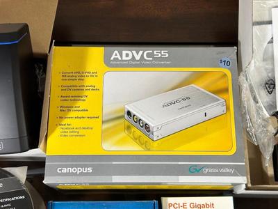 PHOTO SCANNER, NETWORK ADAPTER, SPEAKER WIRE & DIGITAL FILM & SLIDE CONVERTER