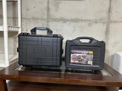 20" PROTECTIVE CASE & 4 PISTOL/ACCESSORY CASE