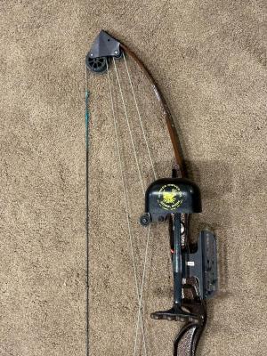 WHITETAIL HUNTER THE BEAR COMPOUND BOW AND EASTON 2018 GAMEGETTER ARROWS