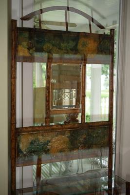 TRACY PORTER DESIGN HALL ENTRY STAND W/ MIRROR AND SHELVES