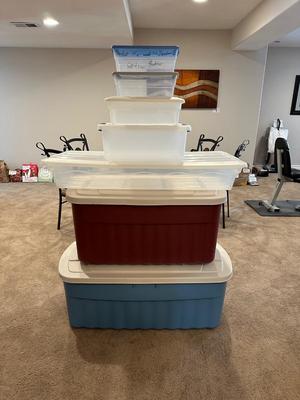 A VARIETY OF STORAGE TOTES