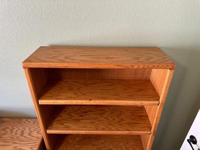 SOLID WOOD BOOKCASE WITH ADJUSTABLE SHELVES