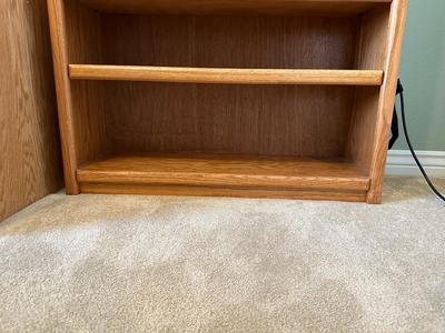 SOLID WOOD BOOKCASE WITH ADJUSTABLE SHELVES