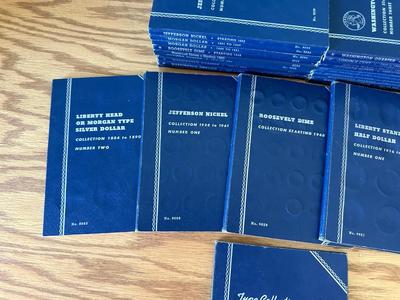 VARIOUS COIN COLLECTING BOOKS