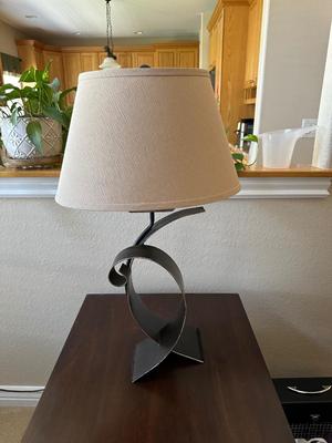 CONTEMPORARY IRON ARCHED LAMP