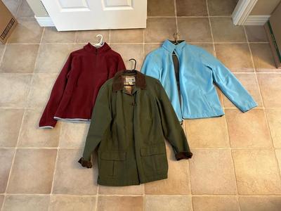 LADIES LL BEAN AND LAND'S END COAT AND JACKETS