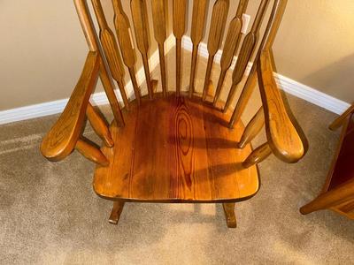 SOLID WOOD SEWING ROCKER