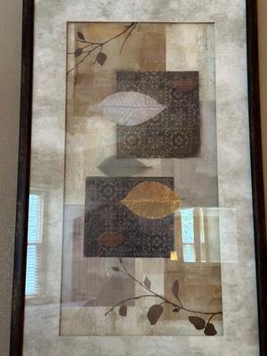 A UNIQUE FRAMED PICTURE AND A FAUX ZEN GARDEN
