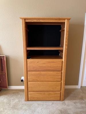 4 DRAWER MEDIA CABINET