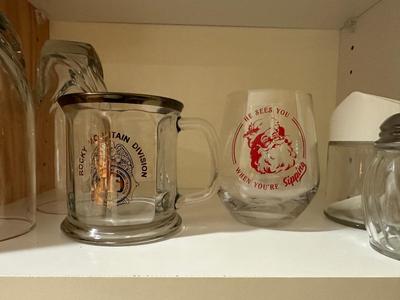 GLASS DRINKWARE AND ICE CUBE TRAYS