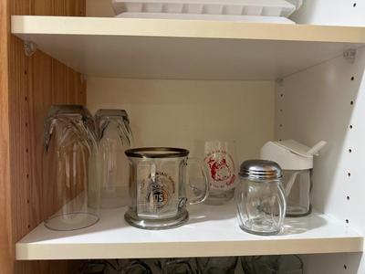 GLASS DRINKWARE AND ICE CUBE TRAYS