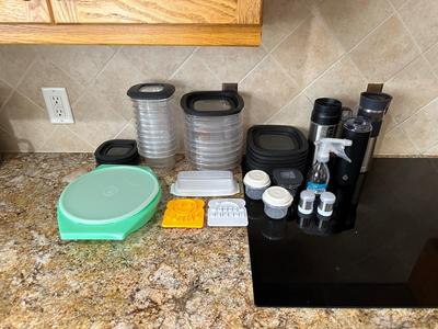 FOOD STORAGE CONTAINERS AND TRAVEL CUPS