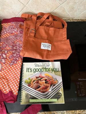 COOK BOOKS AND APRONS