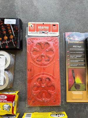THERMO FORK, STERNO & REVERE SHISH KABOB SET