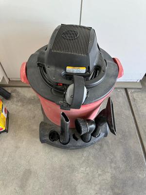 CRAFTSMAN SHOP VAC WITH ATTACHMENTS AND EXTRA FILTERS