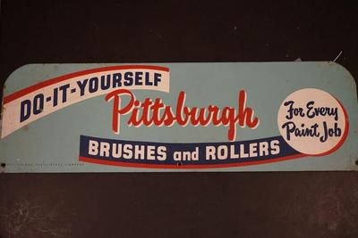 VINTAGE TIN PITTSBURGH PAINT SIGN