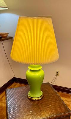 Vintage Lime green lamp
