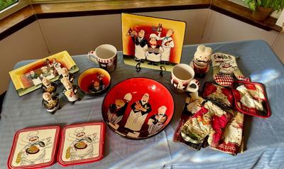 Assortment of chef kitchenware