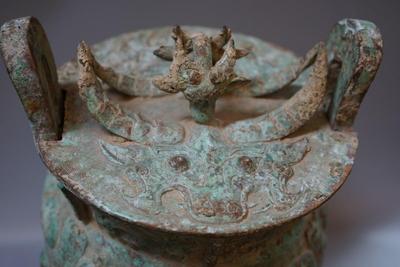 ANTIQUE CHINESE BRONZE DING FOOD CENSER POSSIBLE SONG DYNASTY