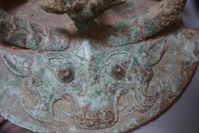 ANTIQUE CHINESE BRONZE DING FOOD CENSER POSSIBLE SONG DYNASTY