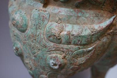 ANTIQUE CHINESE BRONZE DING FOOD CENSER POSSIBLE SONG DYNASTY