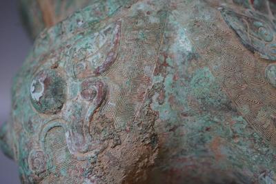 ANTIQUE CHINESE BRONZE DING FOOD CENSER POSSIBLE SONG DYNASTY