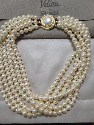 VELINA BY MAJORICA FAUX PEARL NECKLACE