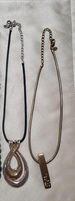 4 COSTUME NECKLACES