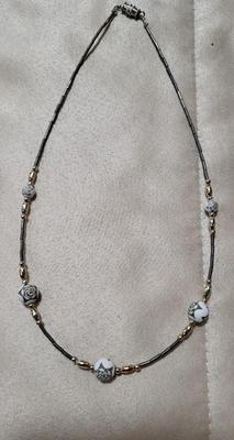 MULTI STRAND BEADED NECKLACE, BEADED NECKLACE
