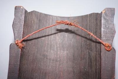 CHINESE RITUAL MASKS OF CARVED WOOD BLACK EBONY FINISH TEETH