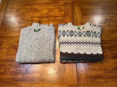 L.L. BEAN AND LANDS END MENS SWEATER