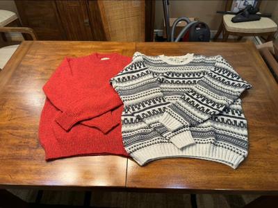 EDDIE BAUER AND L.L. BEAN MENS SWEATERS