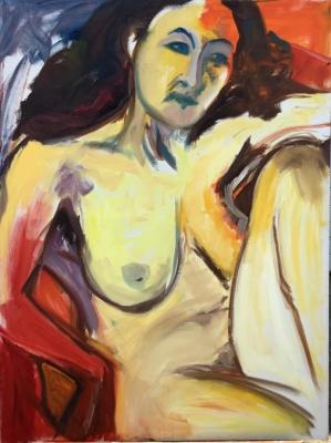 122 "Bobby II" Nude Woman 1987 Oil on Canvas