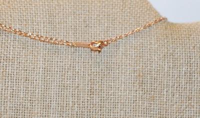 Rose Gold Sunflower PENDANT (¾" x ¾") on a Rose Gold Necklace Chain 20" L