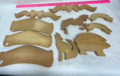Wooden Shapes for Painting & Decoration Craft Projects - signs and animals
