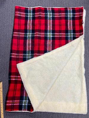 Vintage Tennessee Woolen Mills Red Plaid Blanket