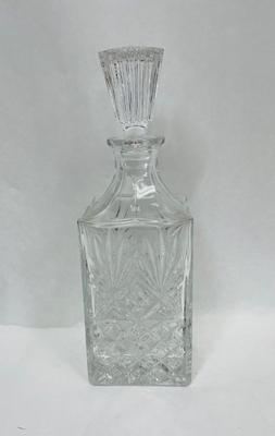 Elegant Vintage Cut Clear Crystal Decanter