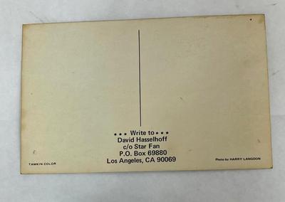 Autographed David Hasselhoff Knight Rider Fan Club Photo Postcard