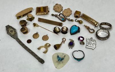 Misc. Jewelry and Miniature Items Lot - Various Little Treasures