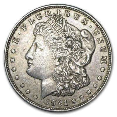 1921 Morgan Silver Dollar - F+ - Qty 5