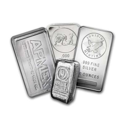 10 oz Silver Bar - Secondary Market (Random Bar)