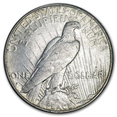 Peace Silver Dollar - F+ - Qty 5