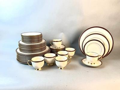 1179 Large 51pc. Set of Lenox " Monroe " Bone China