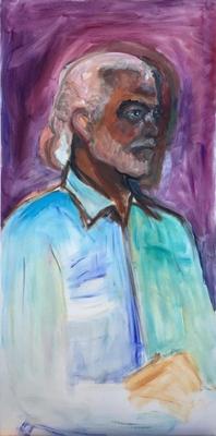 148 "Len" Portrait Oil on Canvas ny Ellen Into