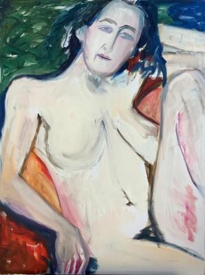 150 Original Oil on Canvas "Bobby 1" 1987 by Ellen Into