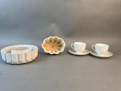 1214 Royal Copenhagen Demitasse Cup & Saucer with Ironstone Molds