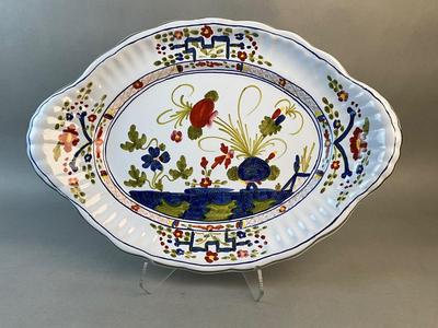 1223 Vintage Garofano Italian Pottery Platter