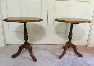 Pair of Oval Side Tables
