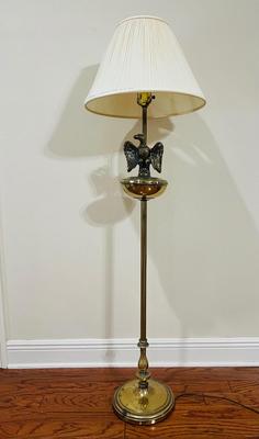 Antique Brass Eagle Floor Lamp
